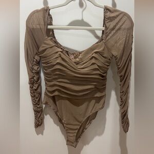 Princess Polly Mesh Ruched Bodysuit